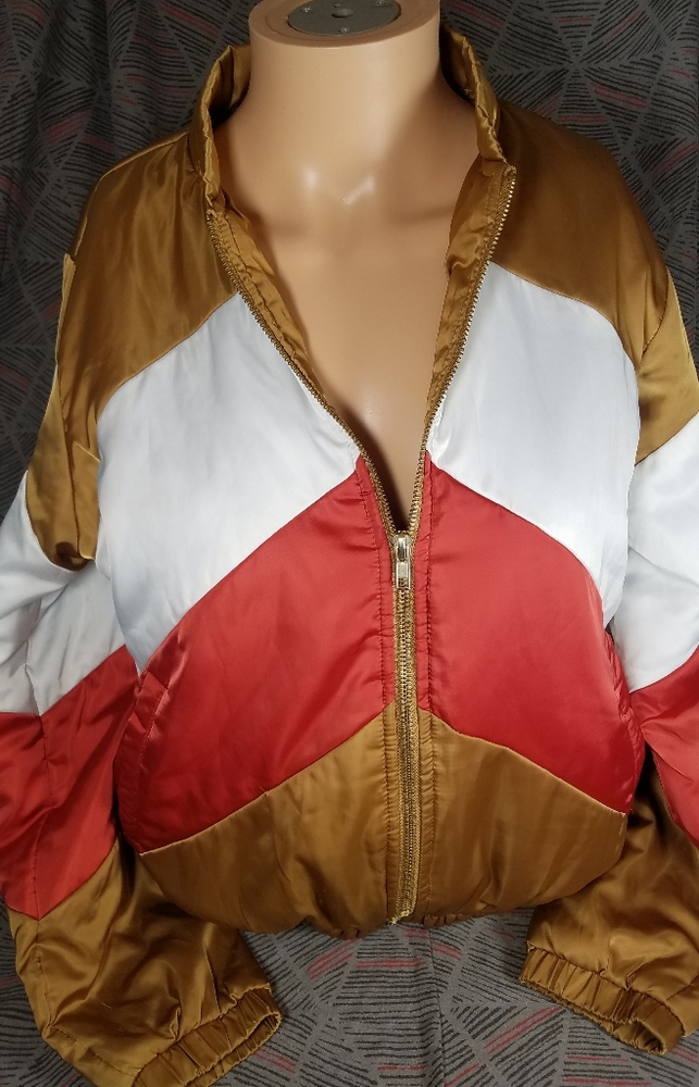 Forever 21 LA satin bomber jacket